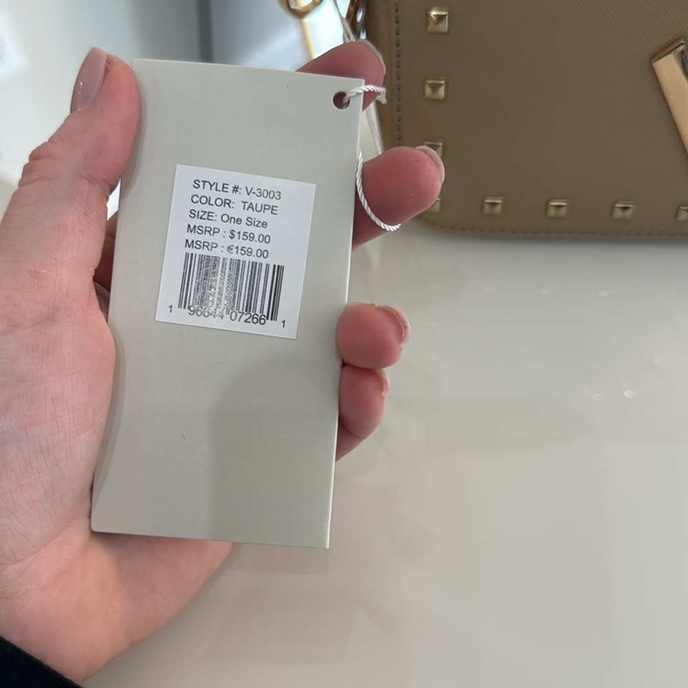 Valentino Orlandi taupe bag $159 MSRP - Picture 2 of 6